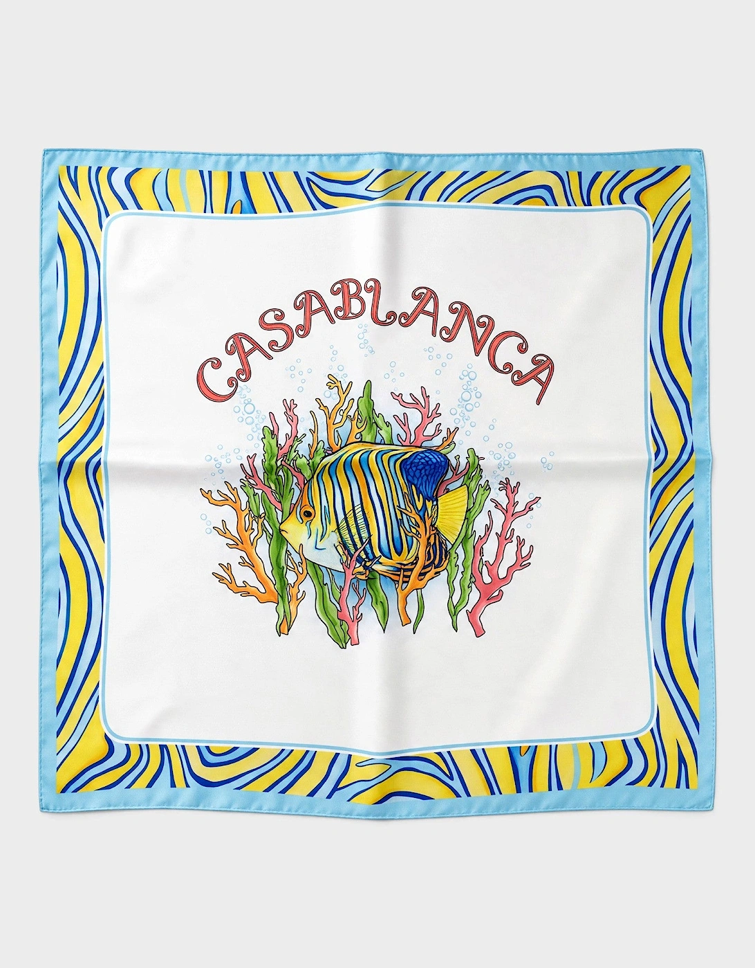Small Silk Twill Scarf Aquatique
