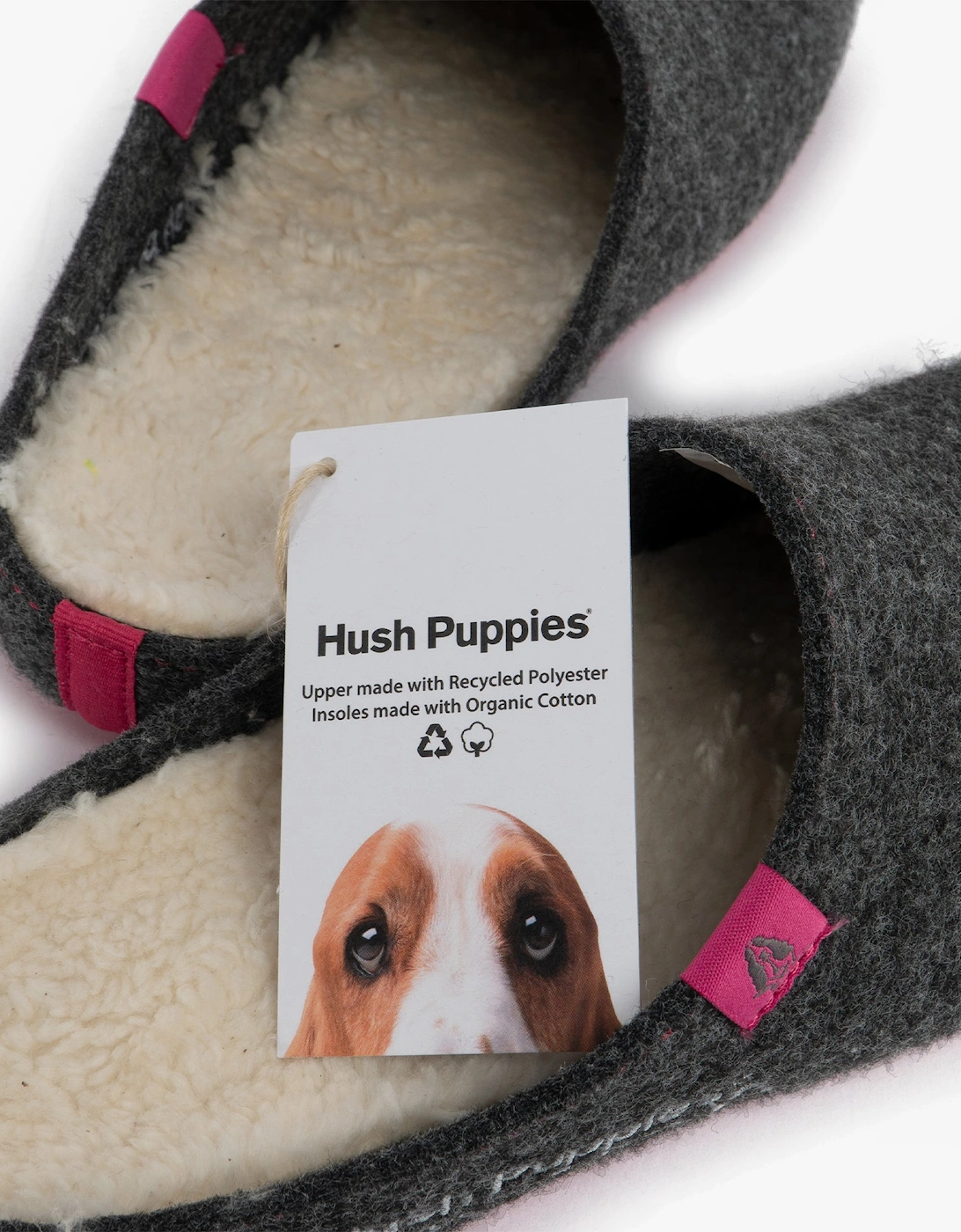 Hush Puppies The Good Slipper Women's Slippers in Grey Size 5 with Natural Rubber Sole and Recycled Polyester Construction - Image 5
