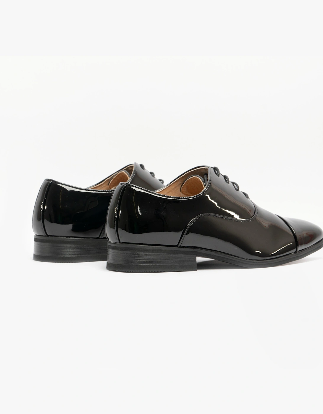 Goor DESMOND Mens Oxford Dress Shoes Black Patent