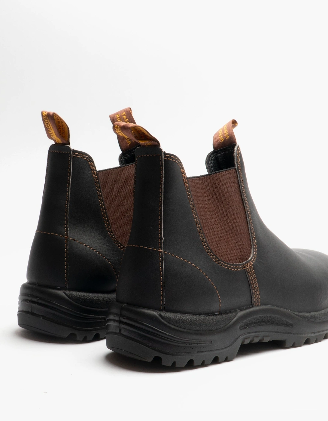 Blundstone 192 Unisex Leather Dealer Safety Boots Stout Brown
