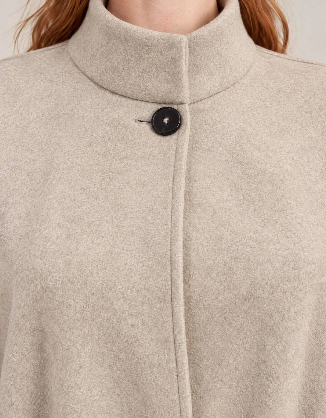 Grey Belted Wrap Cape