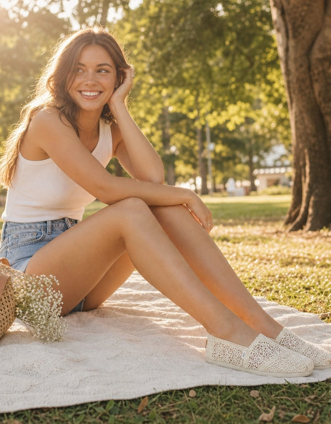 ALPARGATA Womens Crochet Espadrille Natural