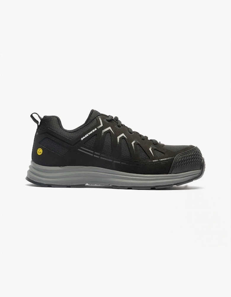 Skechers Work 200127EC Malad II Mens Composite Toe ESD Safety Trainers Black