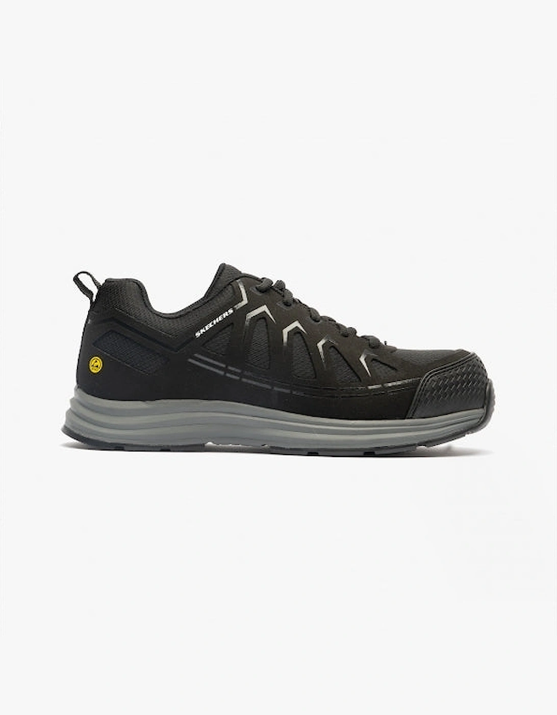 Skechers Work 200127EC Malad II Mens Composite Toe ESD Safety Trainers Black