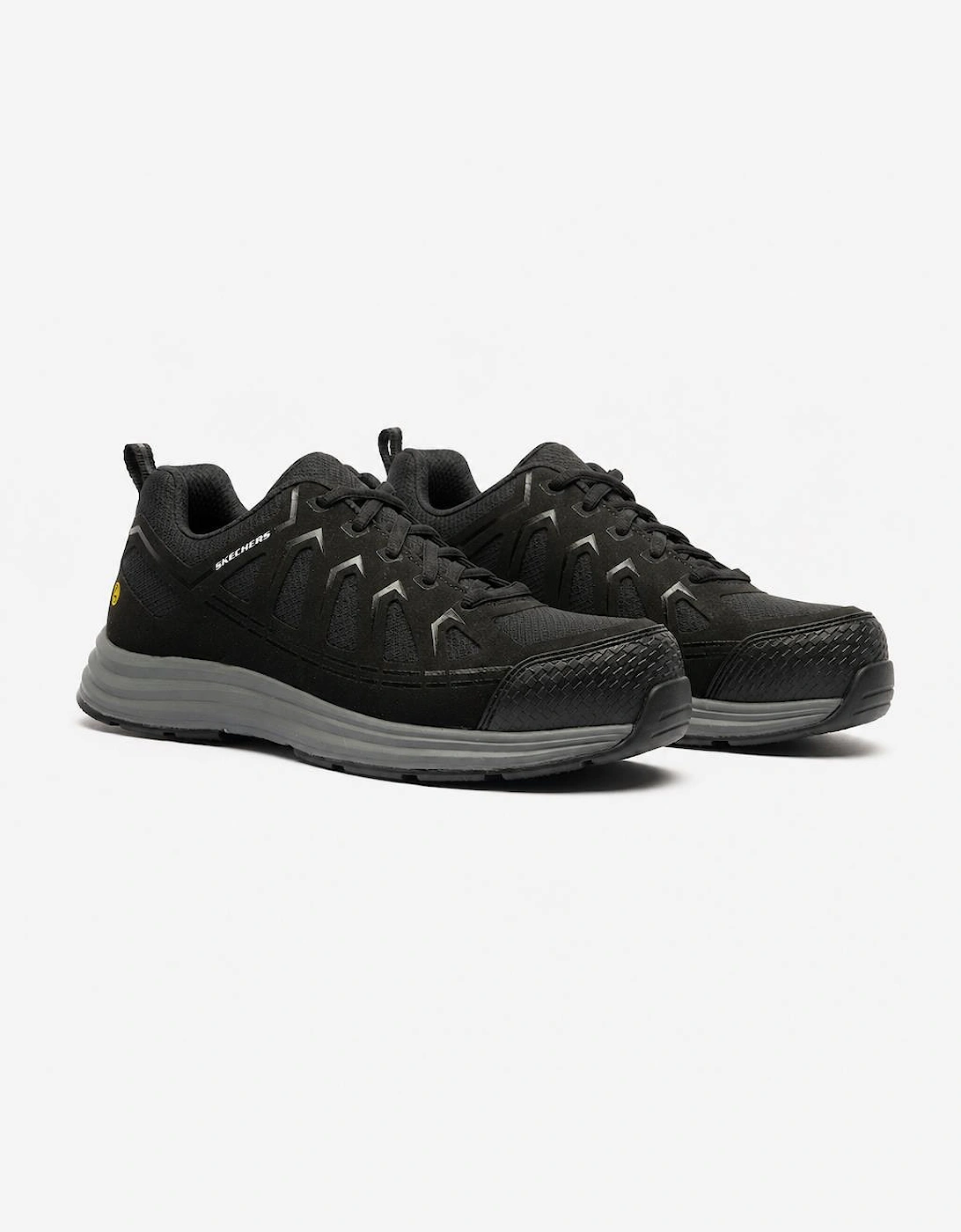 Skechers Work 200127EC Malad II Mens Composite Toe ESD Safety Trainers Black