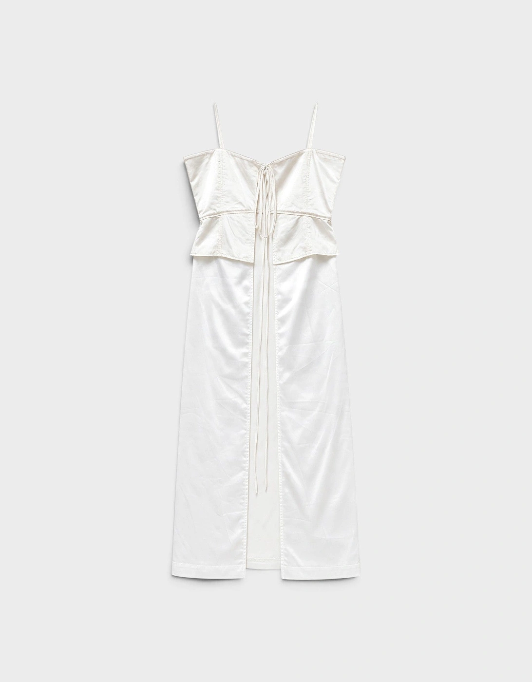 MM6 Tie Front Top Off White