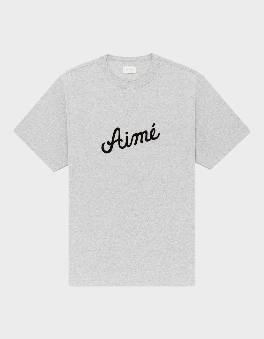 Logo Chain Stitch Tee Silver Mix