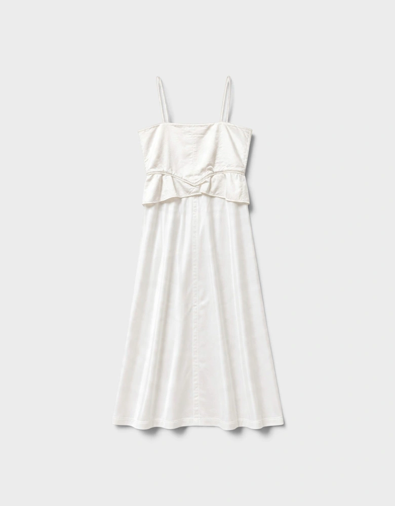 MM6 Tie Front Top Off White