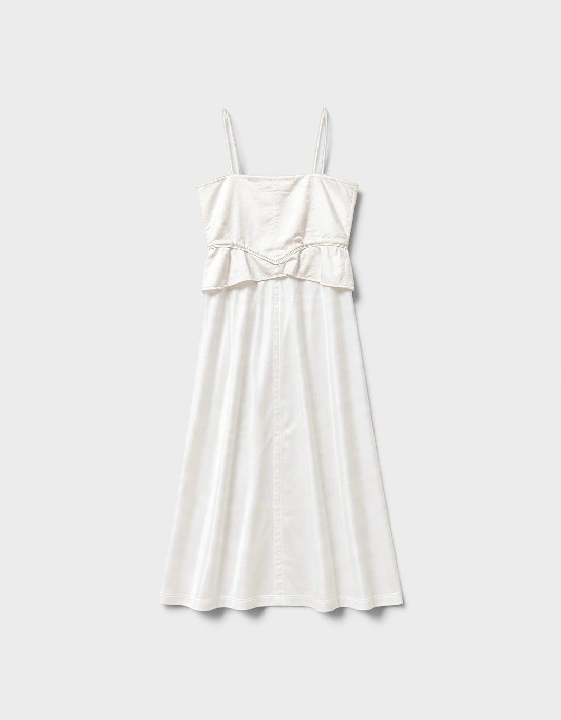 MM6 Tie Front Top Off White