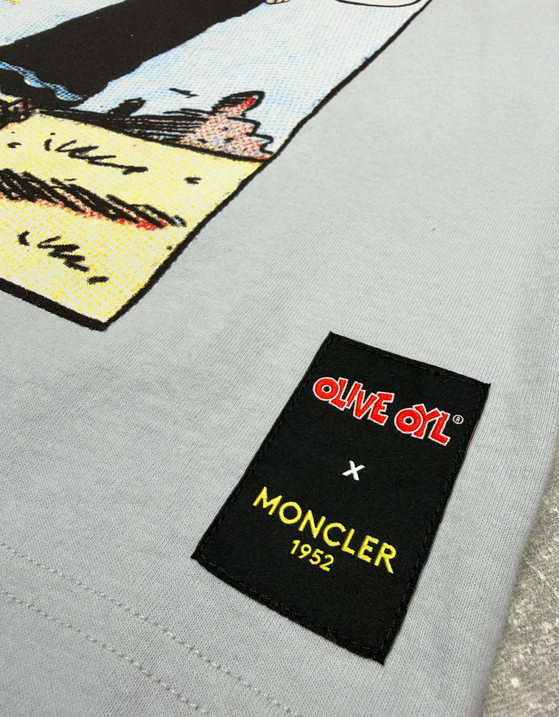 MONCLER GENIUS X OLIVE OYL OVERSIZED TEE PALE BLUE
