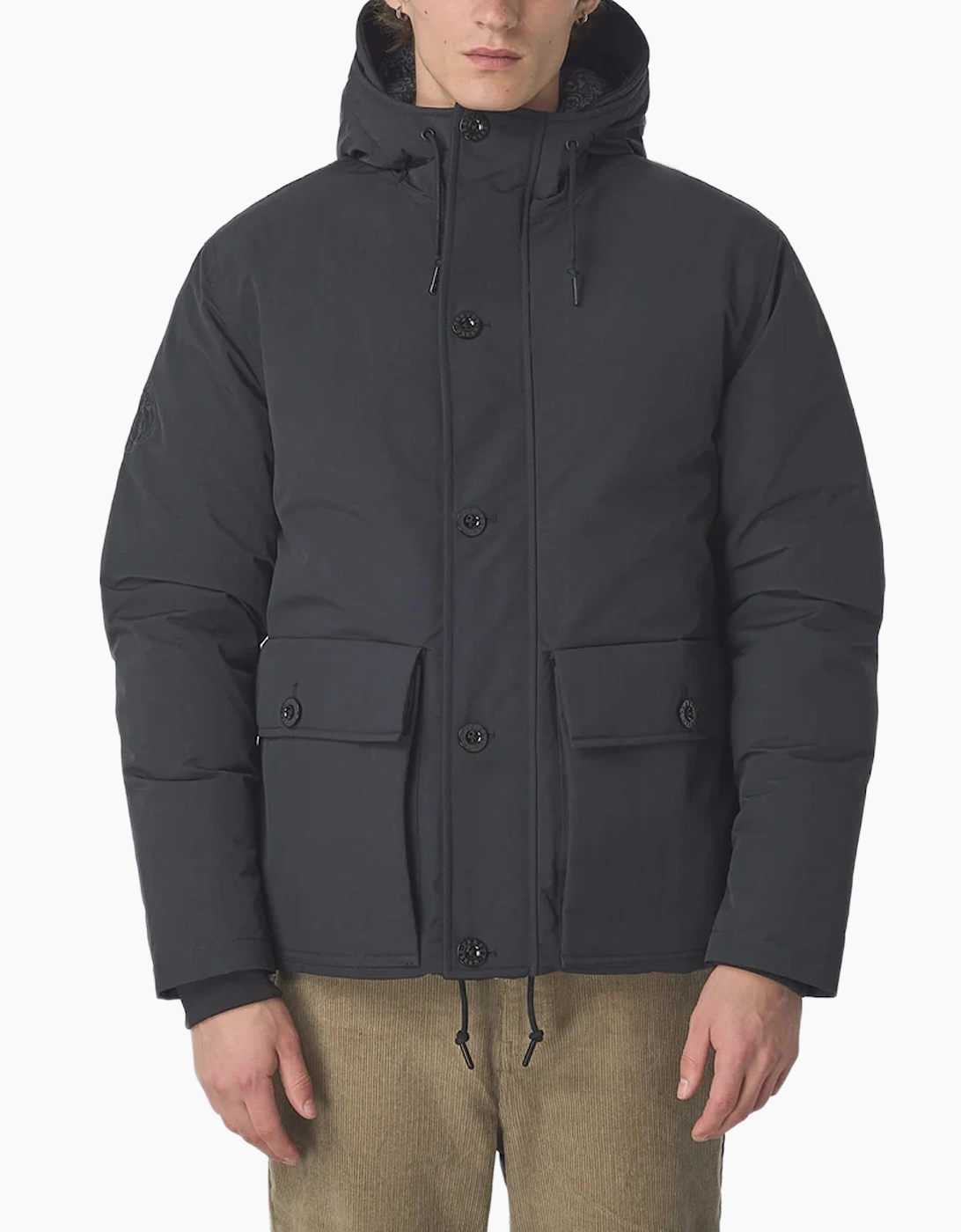 Pretty Green Coldwave Short Parka Jacket BLACK