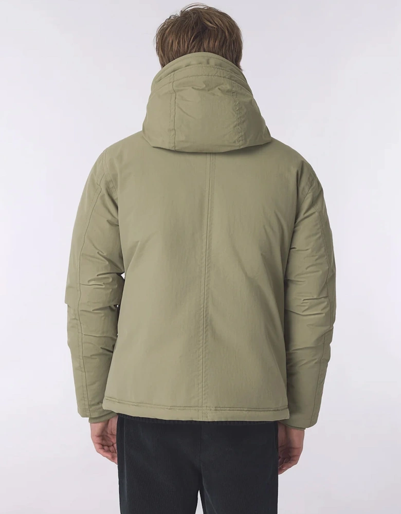 Pretty Green Coldwave Short Parka Jacket KHAKI