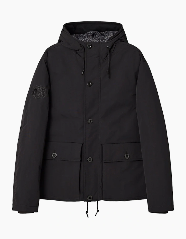 Pretty Green Coldwave Short Parka Jacket BLACK