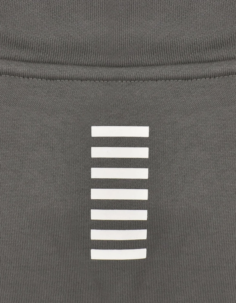 Core Logo Pewter Grey Quarter Zip Sweatshirt