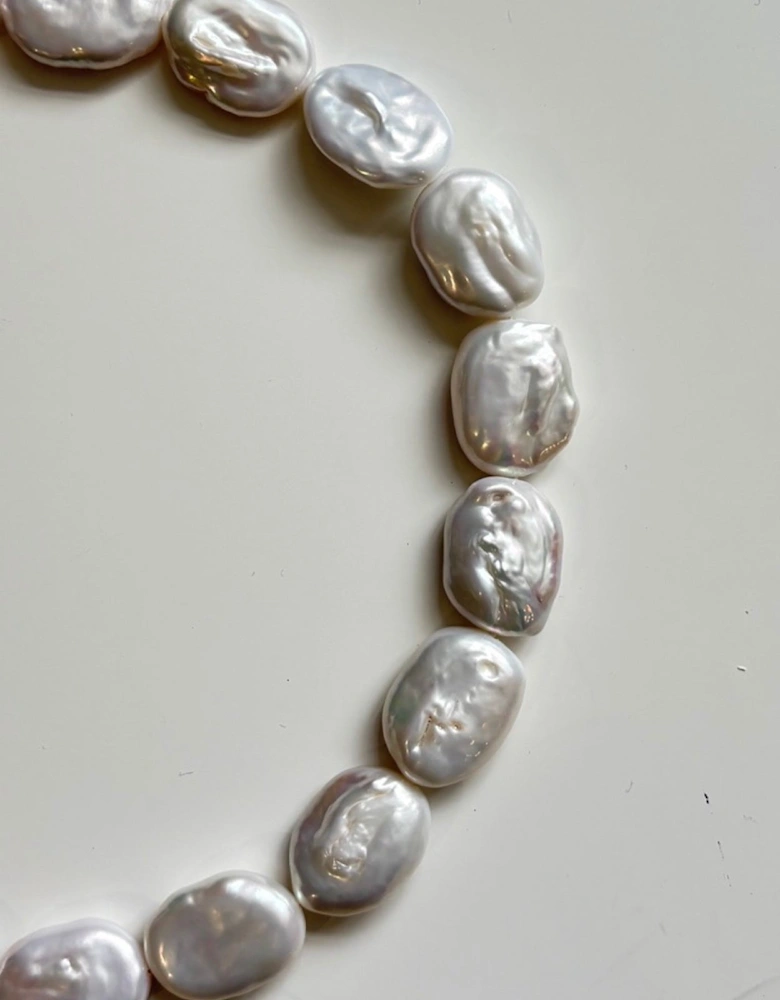 Freshwater Irregular Square Pearl Necklace