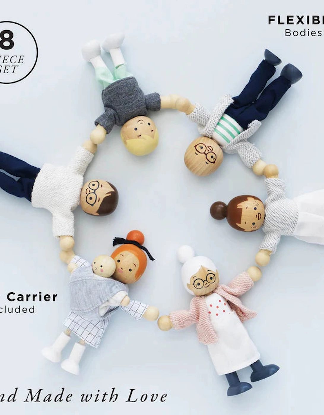 Le Toy Van Wooden Dolls House Family