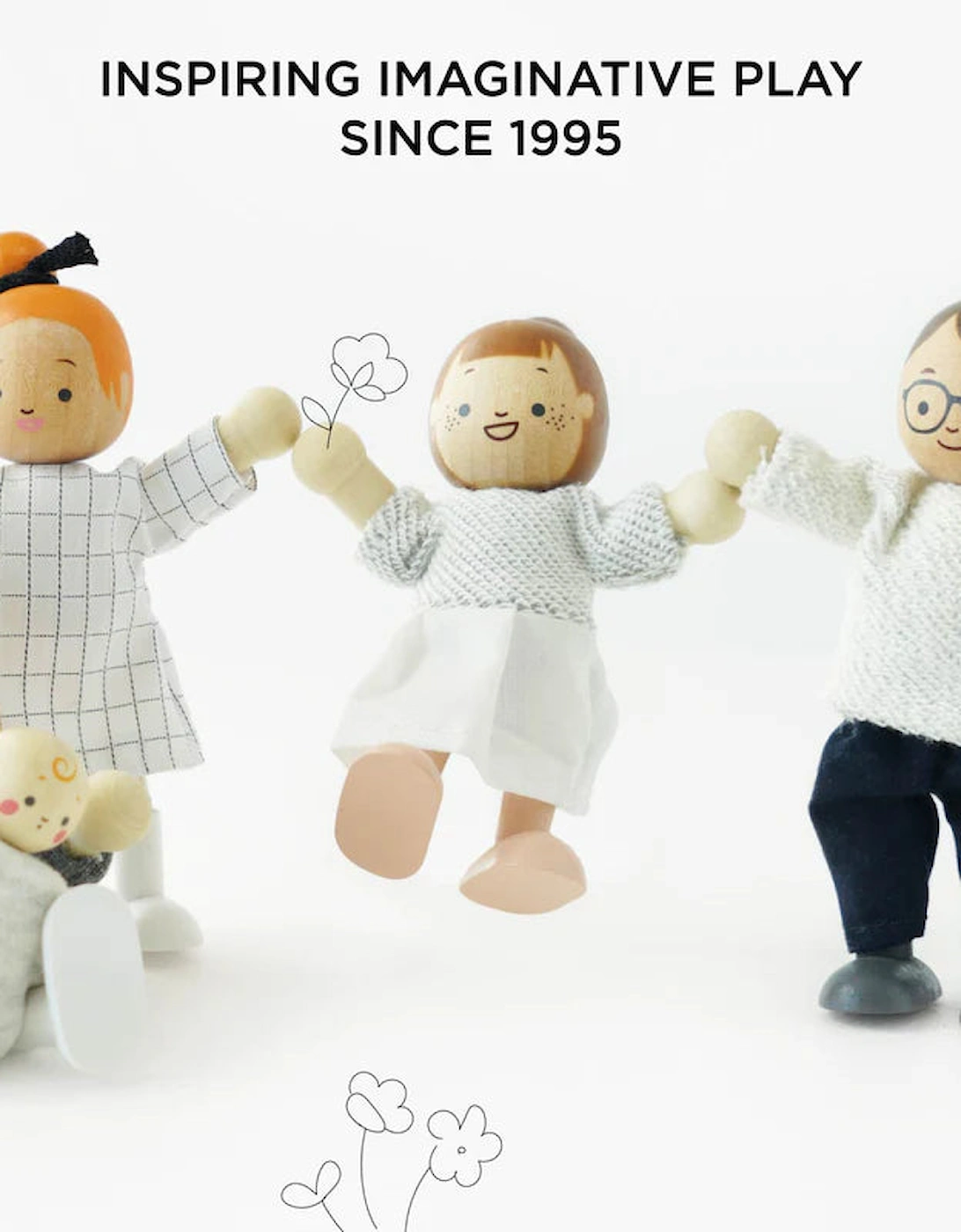 Le Toy Van Wooden Dolls House Family