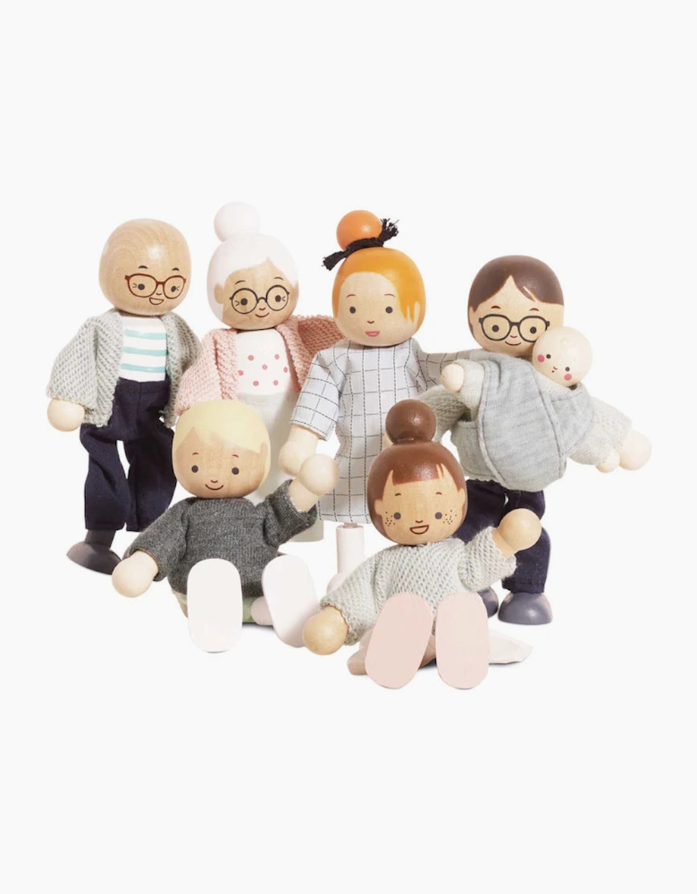 Le Toy Van Wooden Dolls House Family