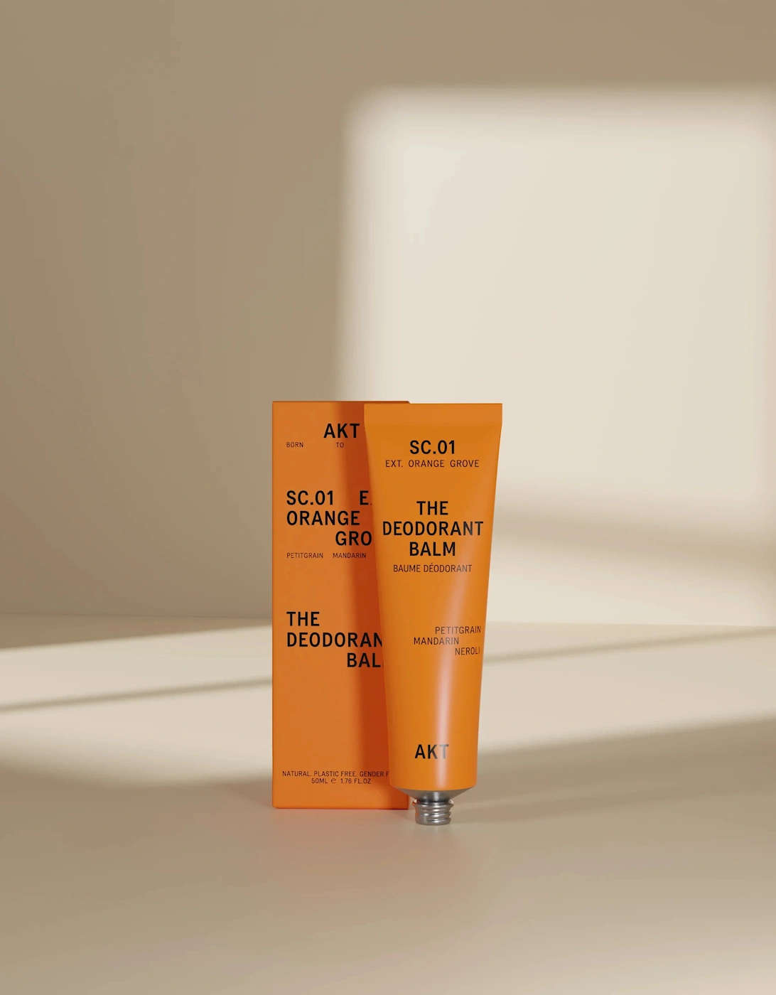 AKT London The Deodorant Balm Petitgrain, Mandarin, Neroli