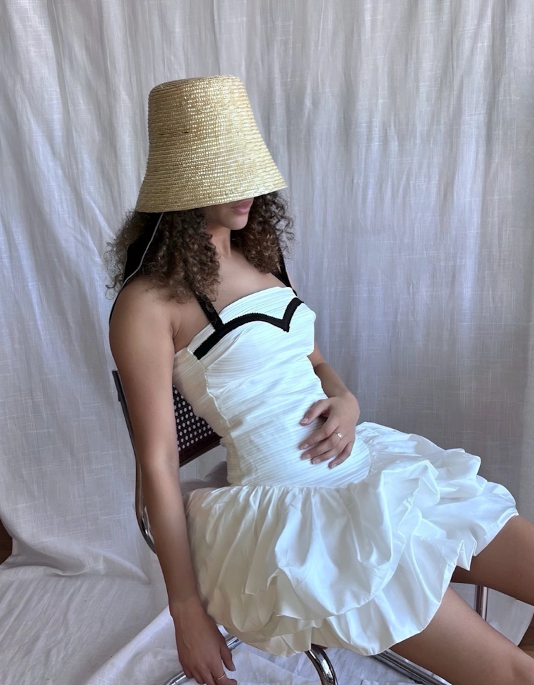 Raffia Lamp Bucket Hat
