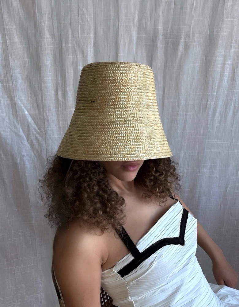 Raffia Lamp Bucket Hat