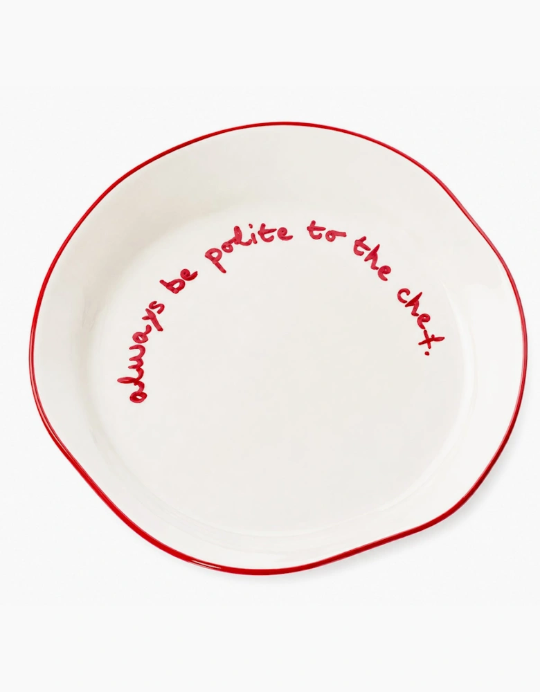 MÆGEN Statement Plate Always Be Polite To The Chef