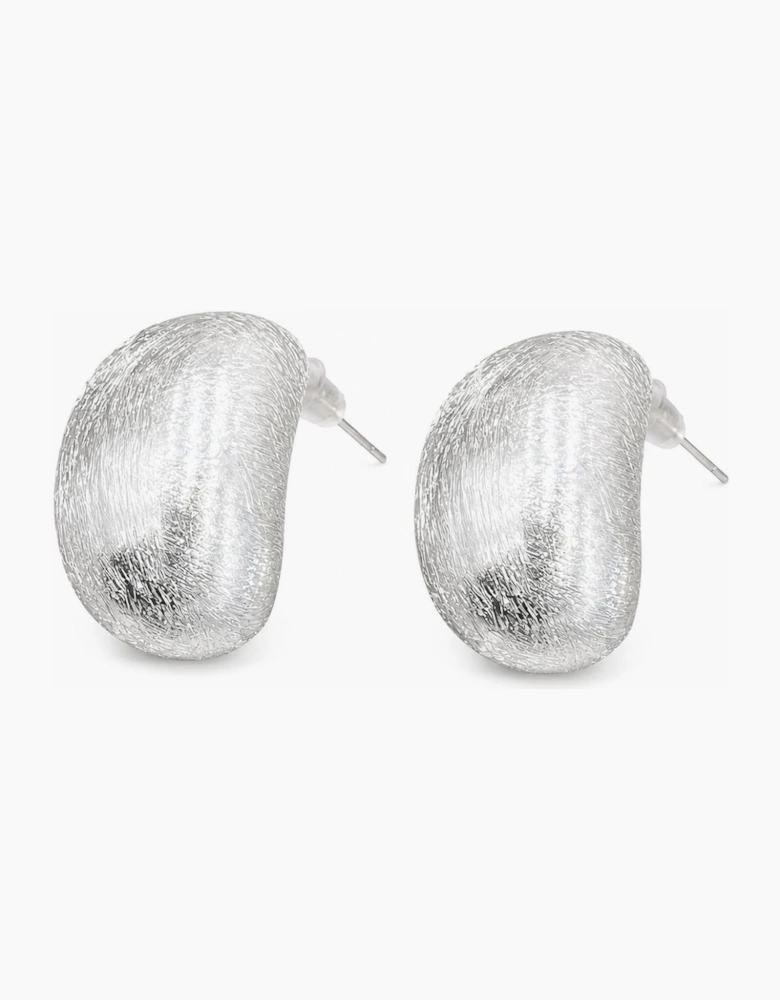 Sterling Silver Brushed Earring