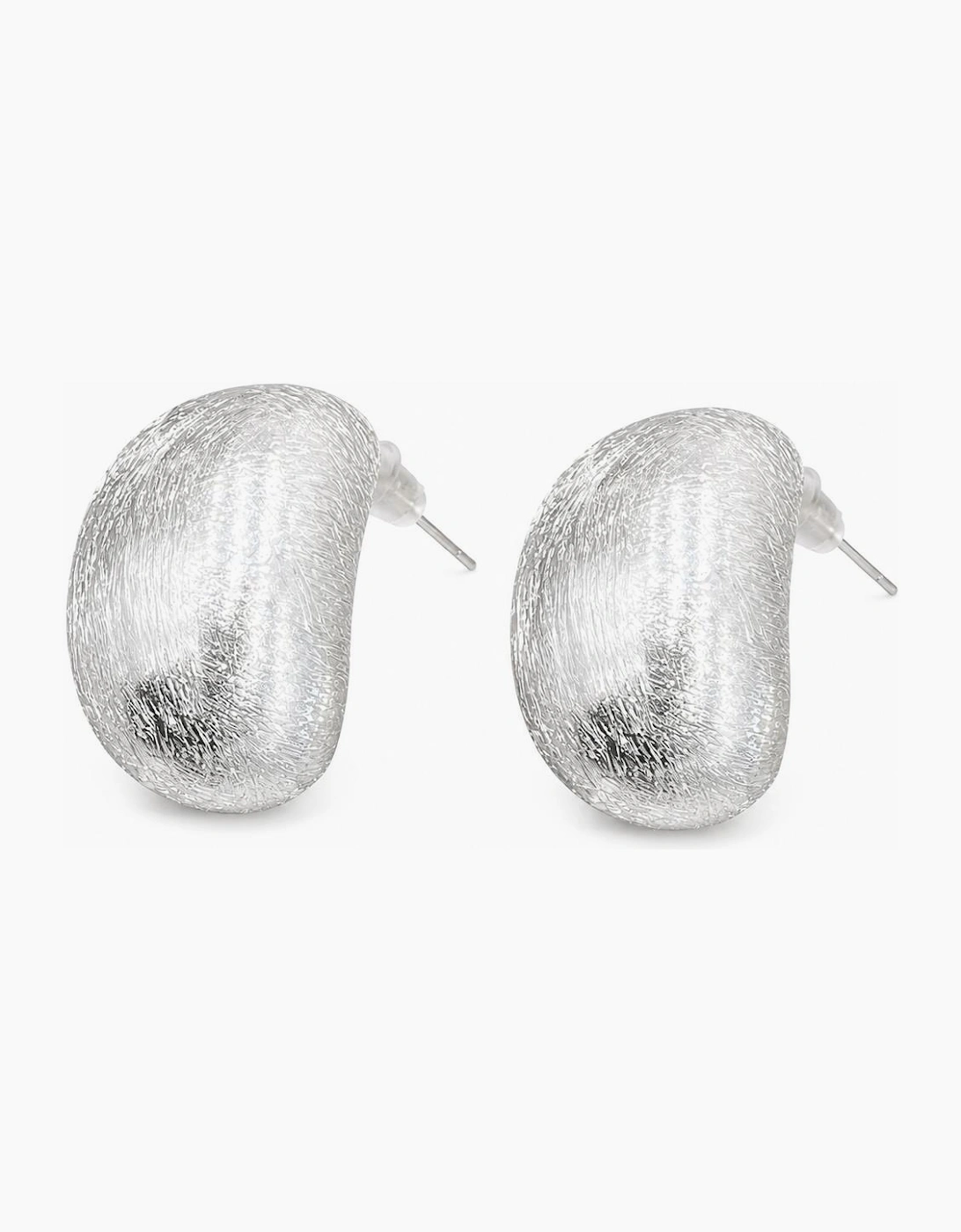 Sterling Silver Brushed Earring