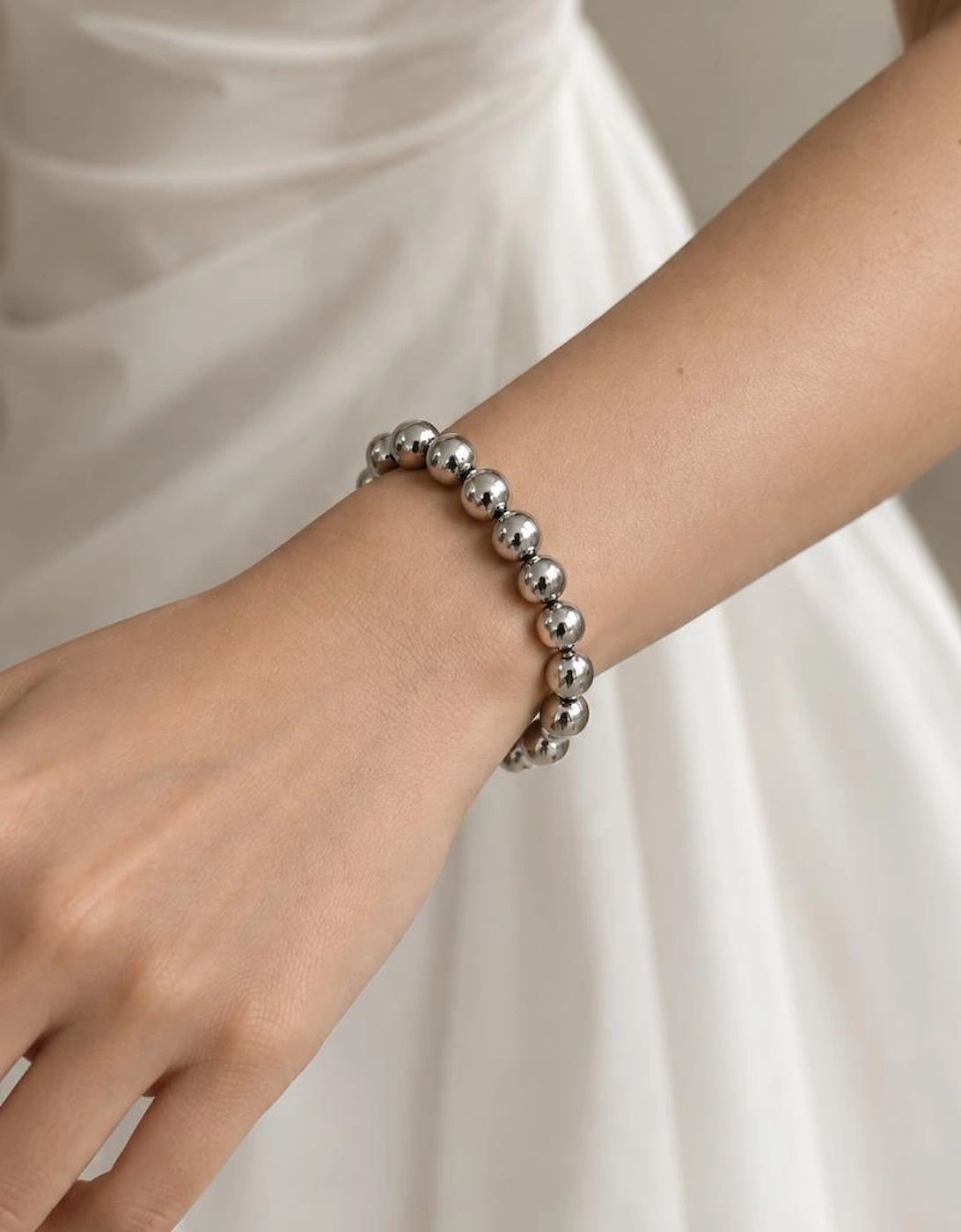 Sterling Silver Bead Bracelet