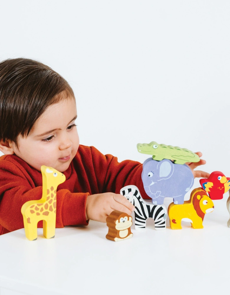 Le Toy Van African Safari Stacking Animals & Bag