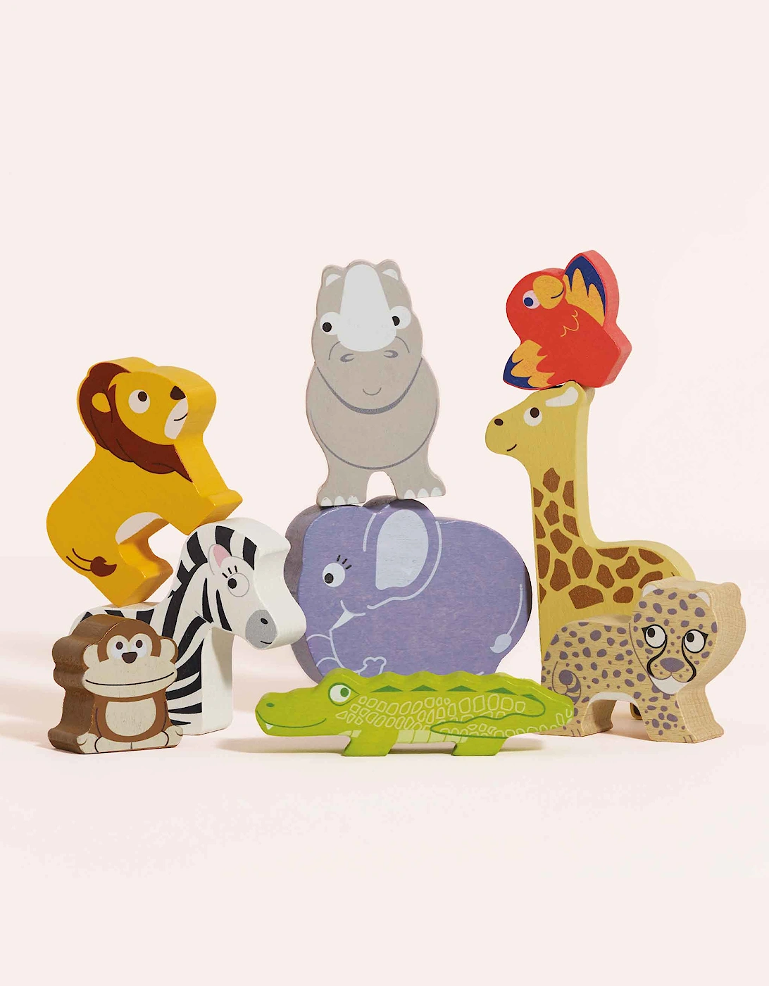 Le Toy Van African Safari Stacking Animals & Bag