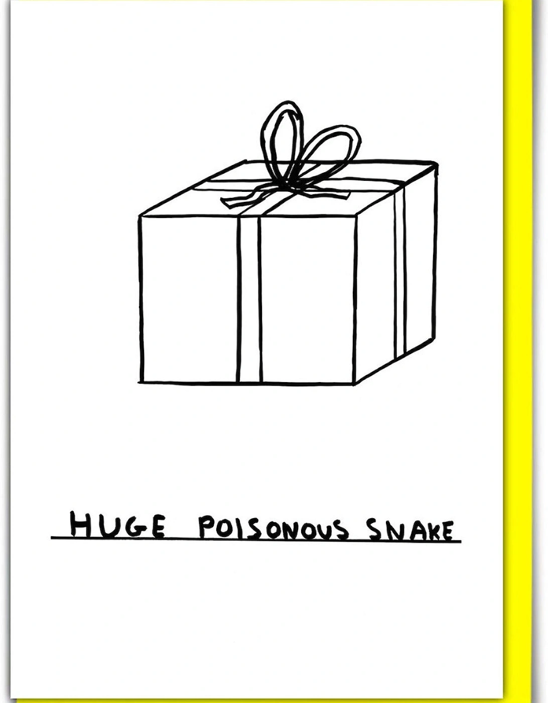 David Shrigley Huge Snake Birthday Card