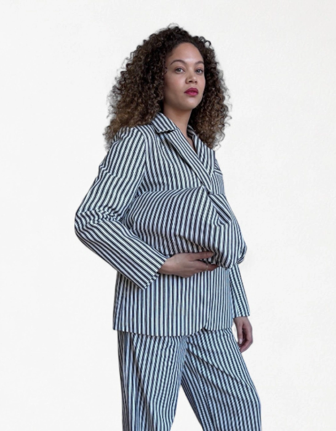 Black And White Striped Cotton Tote Bag