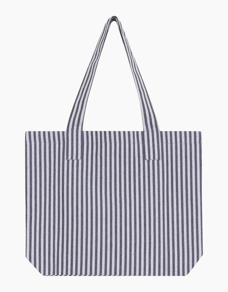 Blue White Cotton Tote Bag