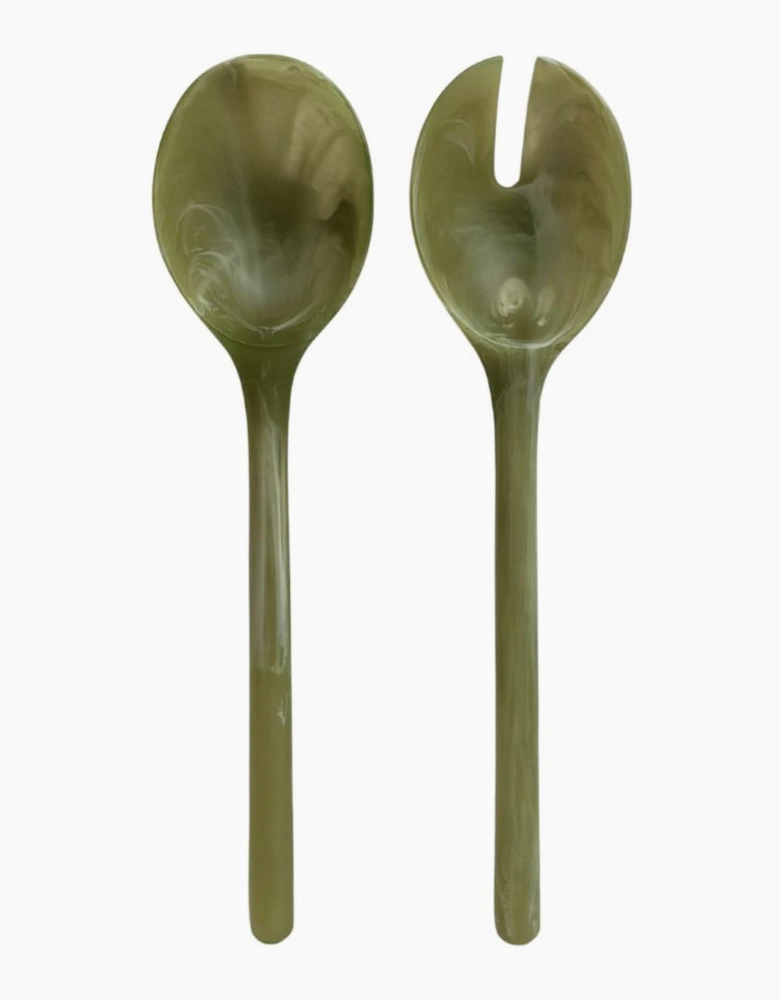 MÆGEN Salad Servers Olive