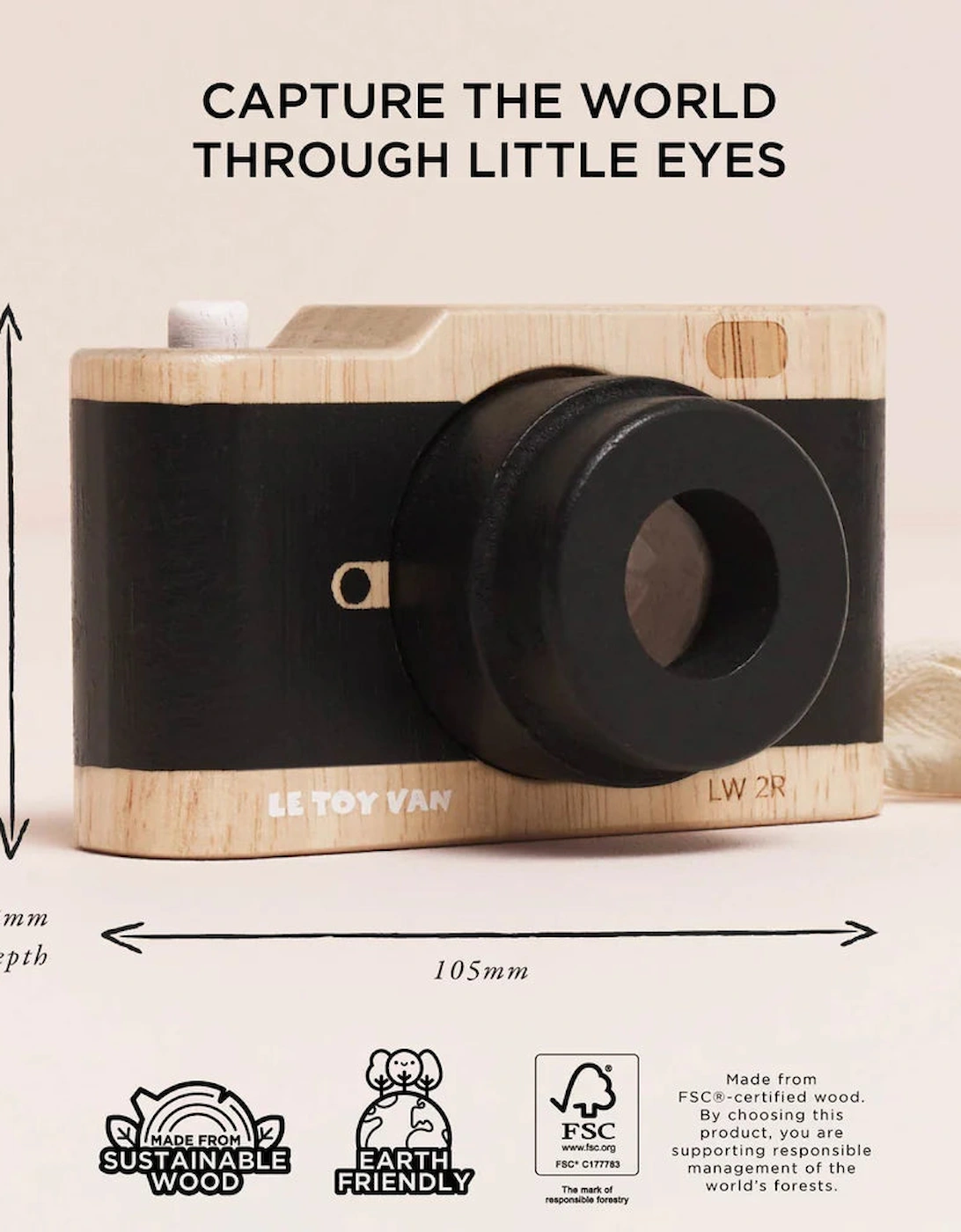 Le Toy Van Wooden Retro Camera