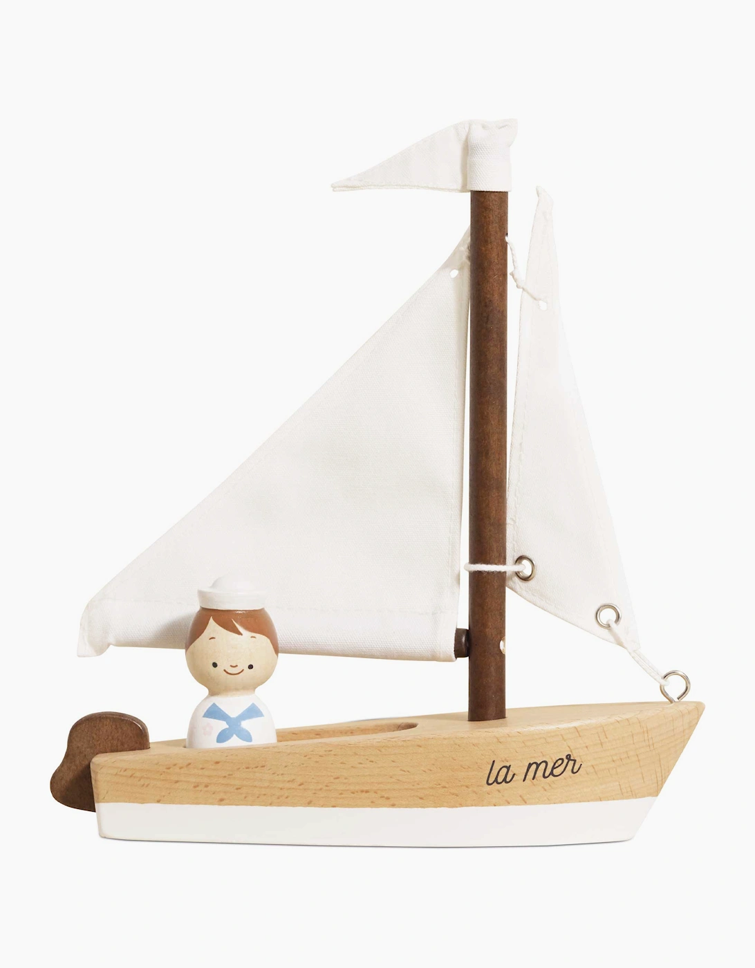 Wooden Sailing Boat & Captain - Le Toy Van