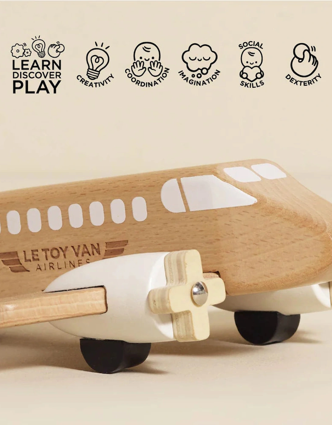 Le Toy Van Wooden Toy Plane