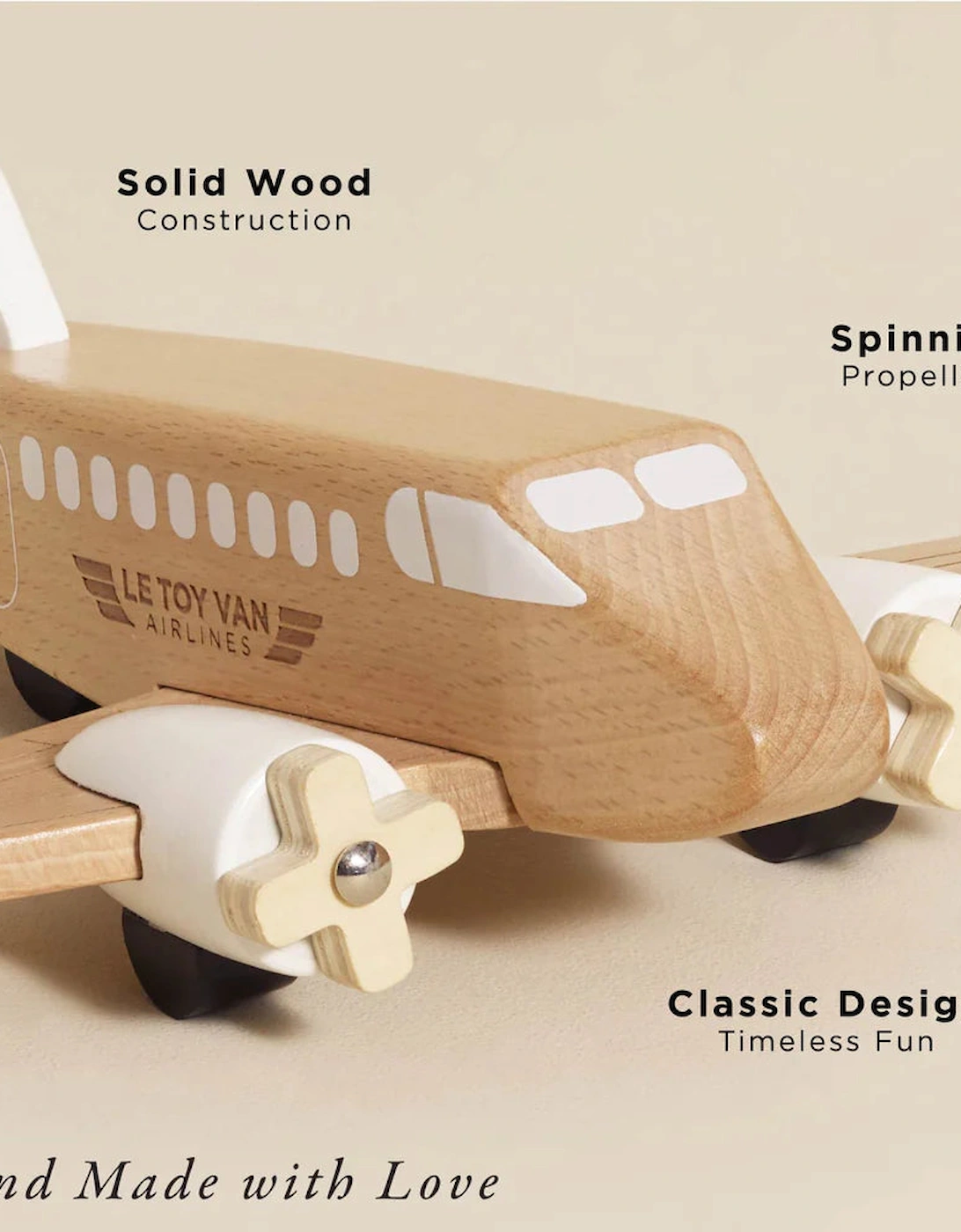 Le Toy Van Wooden Toy Plane