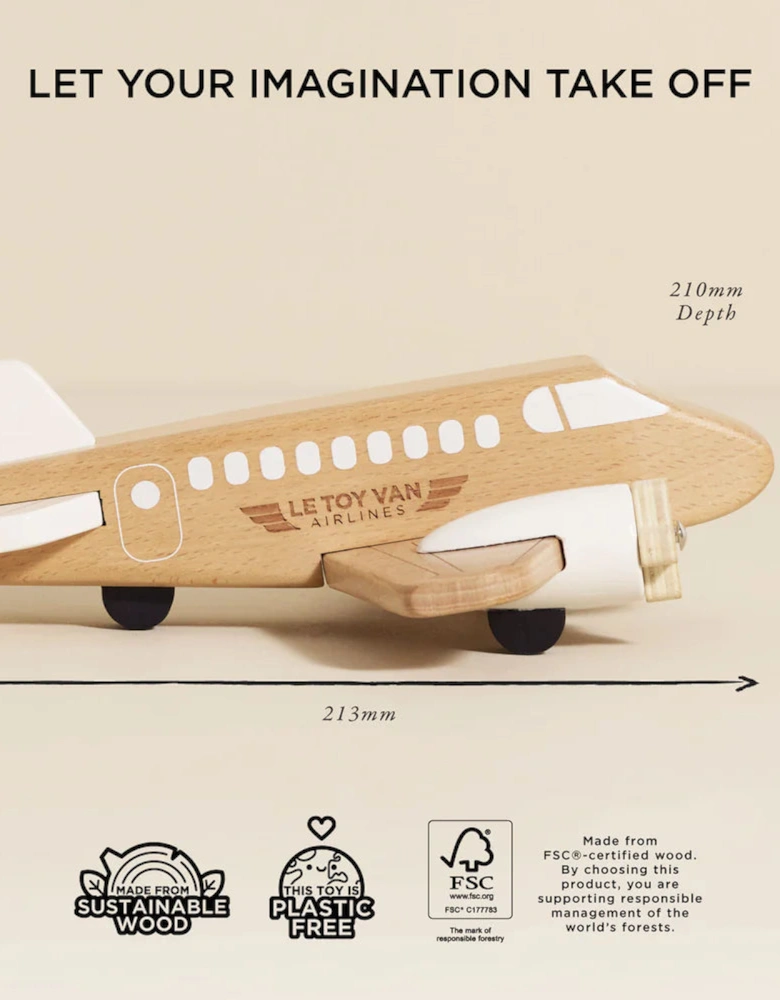 Le Toy Van Wooden Toy Plane