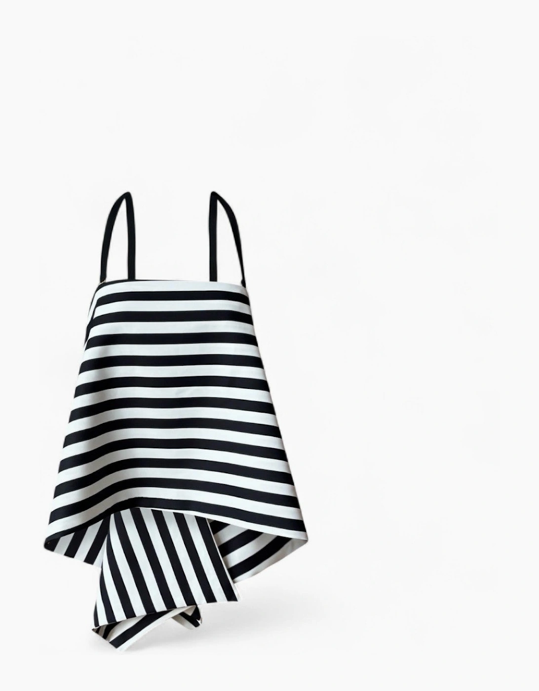 Striped Multi-Wear Top Or Apron Skirt Layer