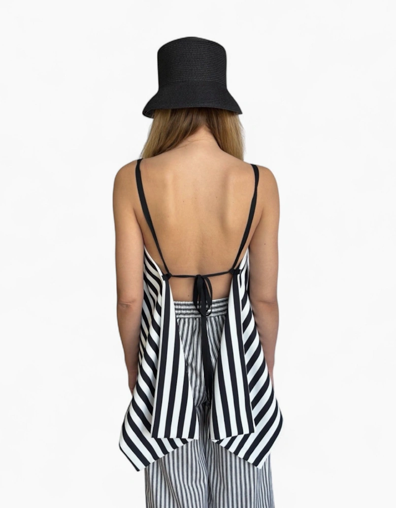 Striped Multi-Wear Top Or Apron Skirt Layer