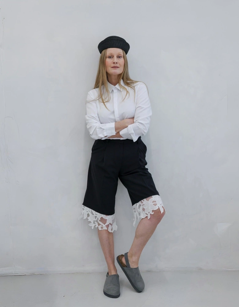 Black Straw Pillbox Hat