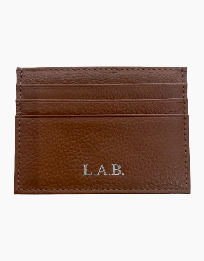 L.A.B. Italian Leather Card Holder Tan
