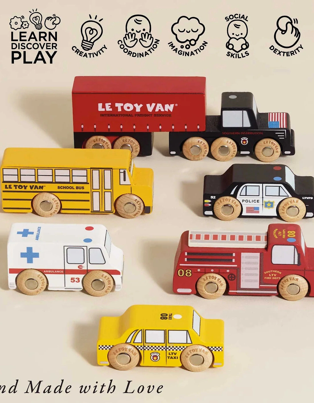 Le Toy Van American Toy Car Set