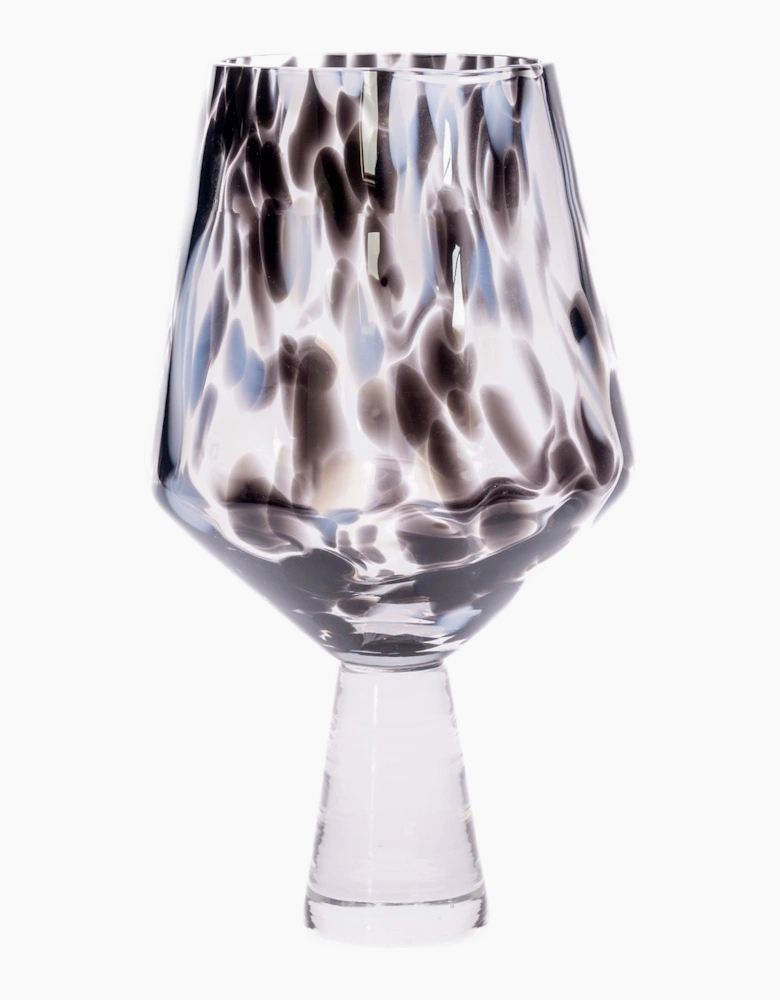 Dalmatian Large Wine Glass Pedestal Stem