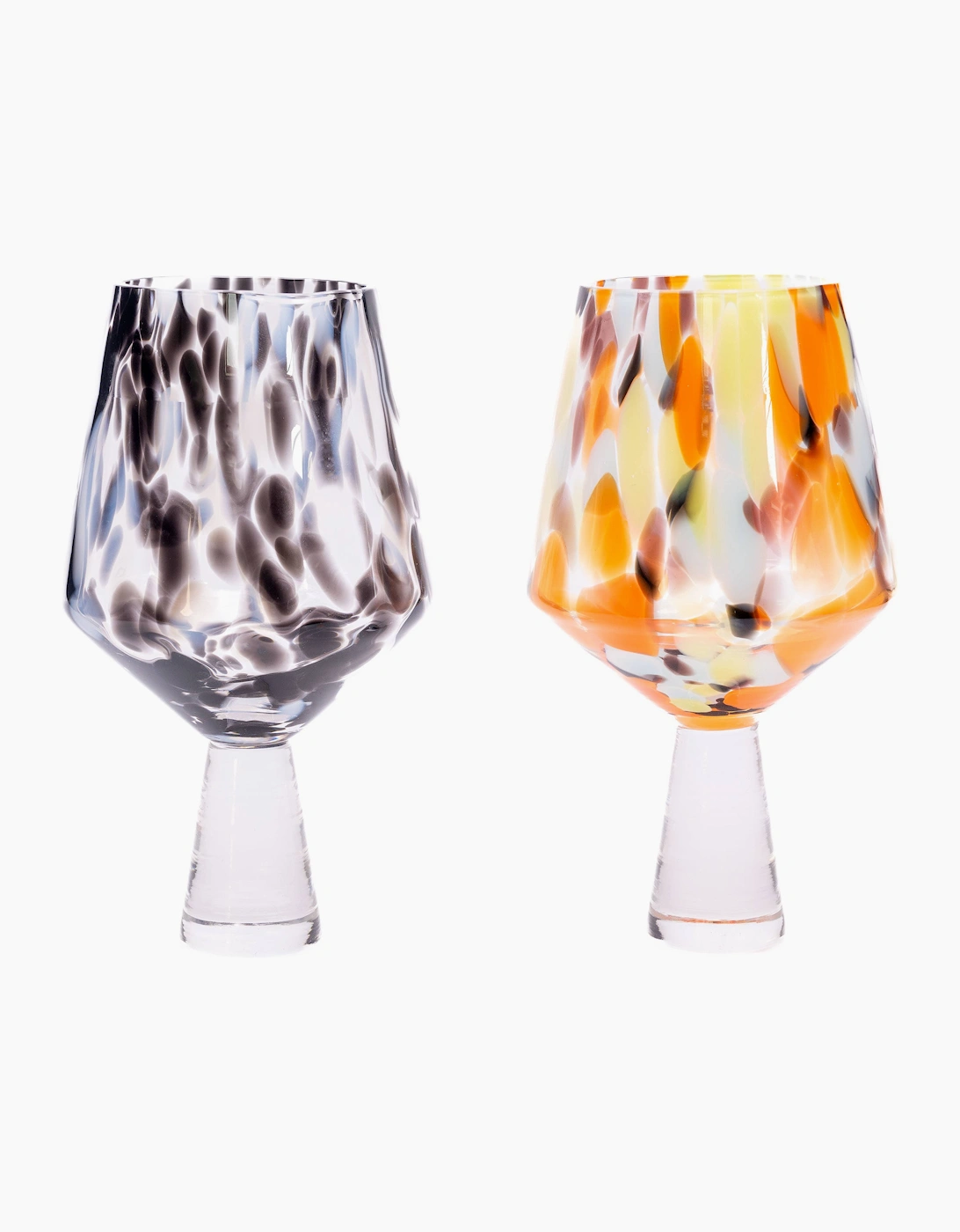 Dalmatian Large Wine Glass Pedestal Stem