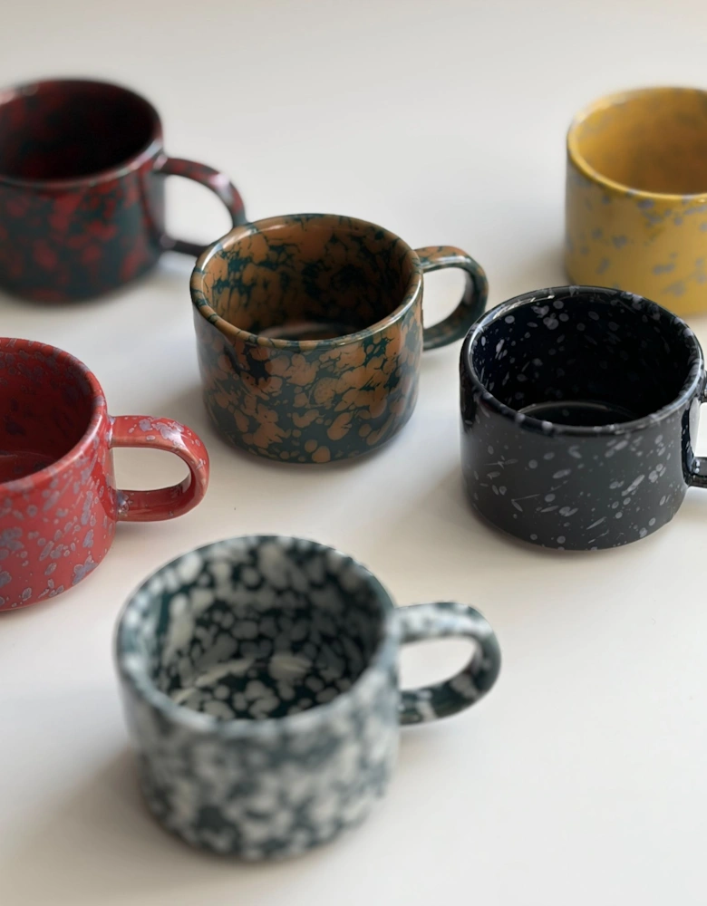 Speckled Blue Ceramic Espresso Mug