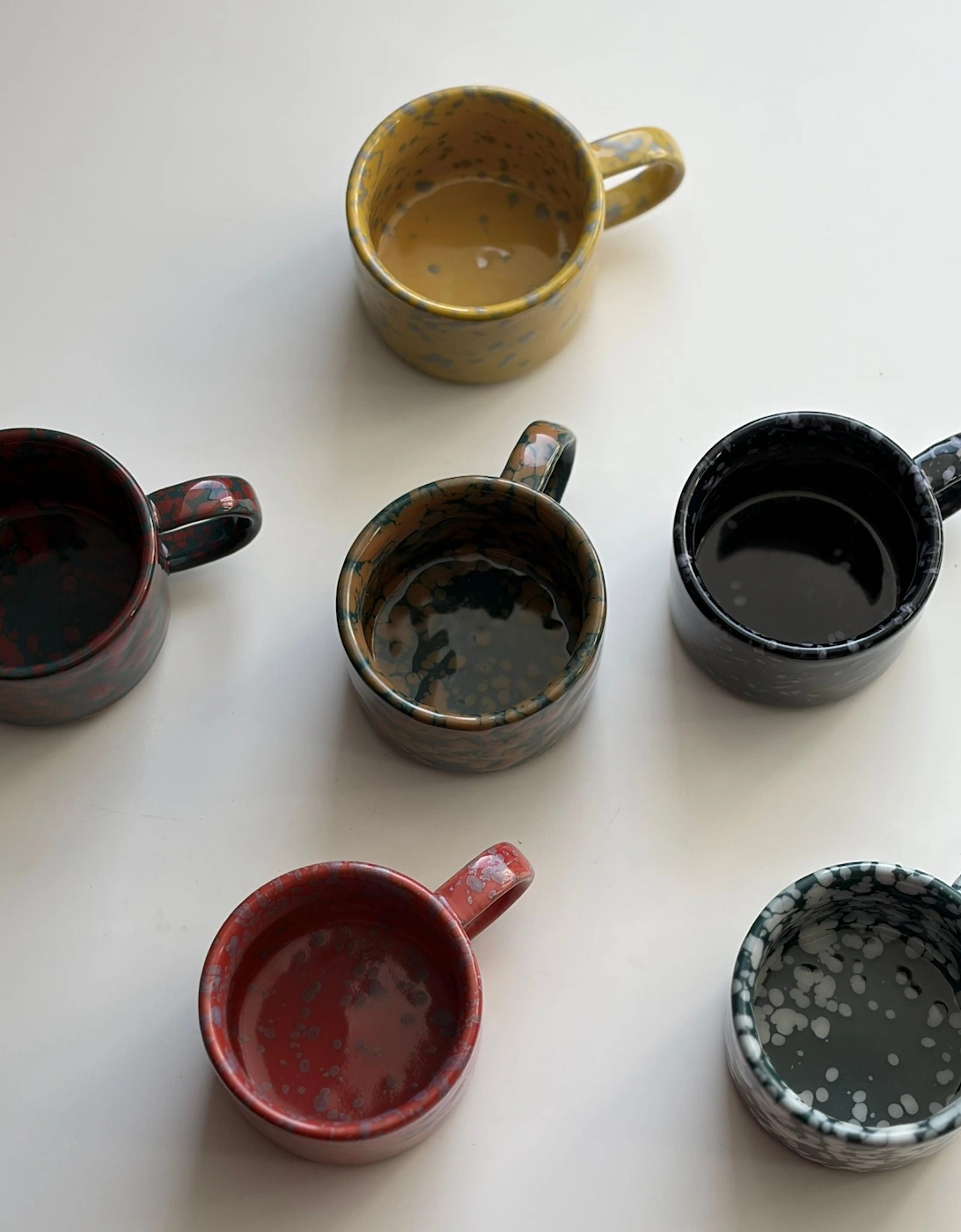 Speckled Blue Ceramic Espresso Mug