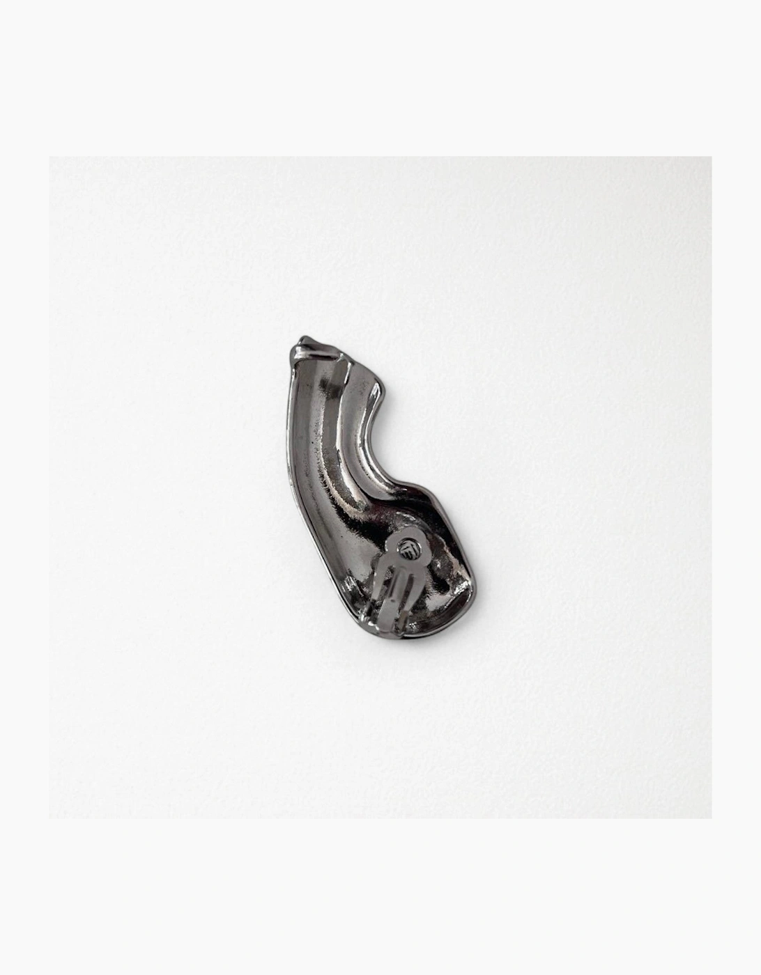 Silver Earlobe Cuff Earring One piece